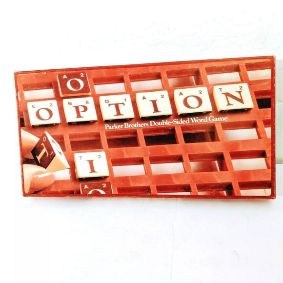 Vintage Parker Brothers Option Double-Sided Word Game Set 1983 - Picture 1 of 5